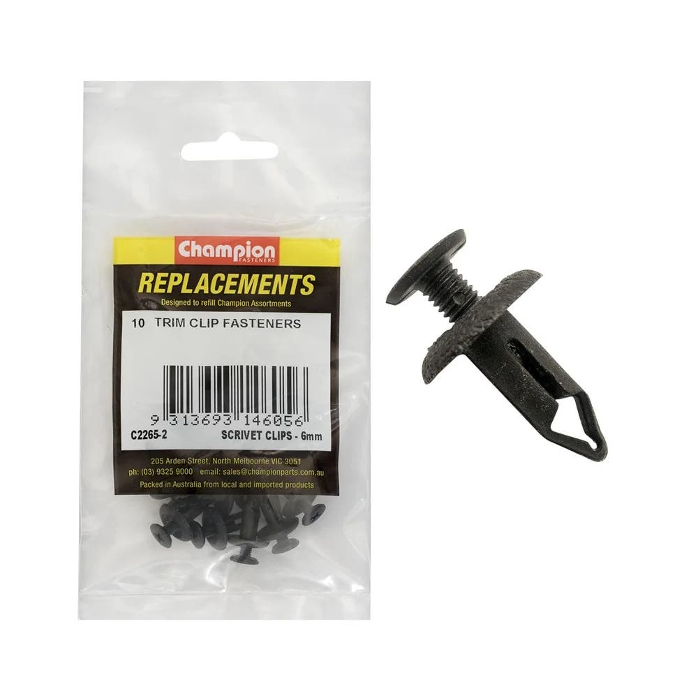Grab Kit Refill - Clip Scrivet 6mm Pk 10_93298028_C2265-2
