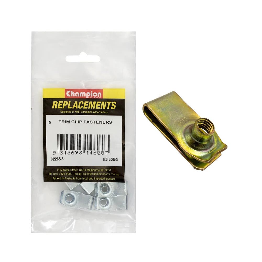 Grab Kit Refill - Nut Captive 6mm Long Pk 5_93860010_C2265-5