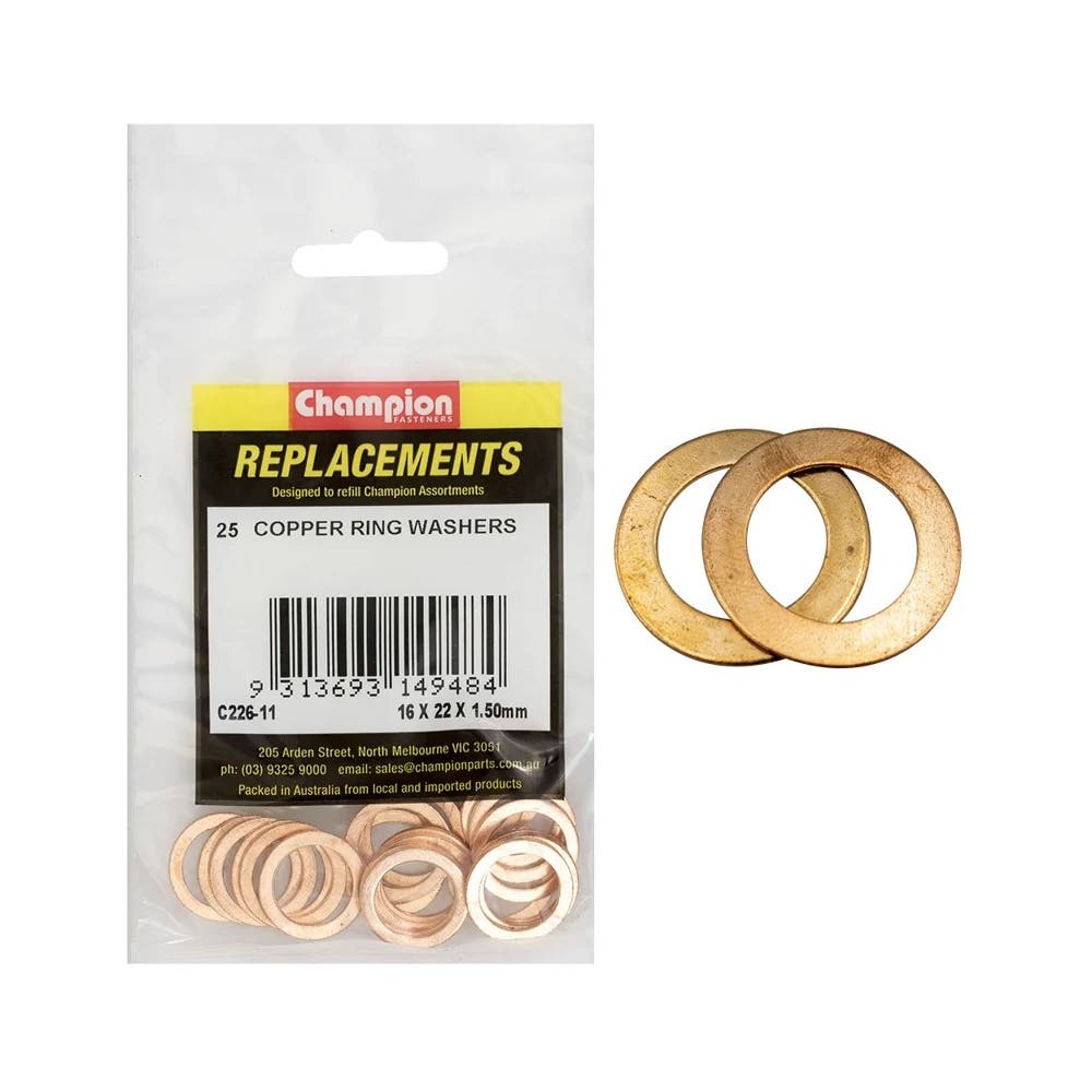 Grab Kit Refill - Washer Copper Fuel Injection 16 x 22 x 1.5mm Pk 25_98889794_C226-11