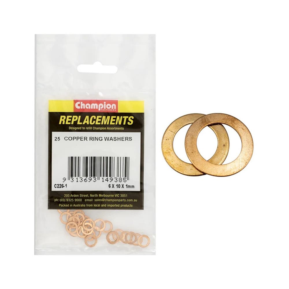 Assortment Refills 6 X 10 X 1 Washer Ring Copper_40029949_C226-1