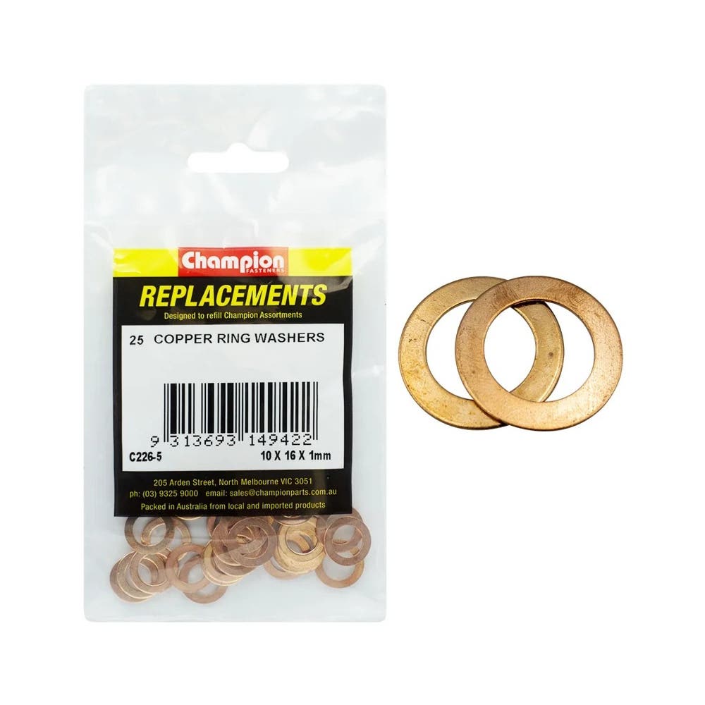 Assortment Refills 10 X 16 X 1 Washer Ring Copper_40029958_C226-5