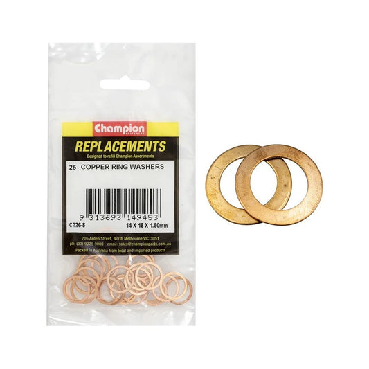 Grab Kit Refill - Washer Copper Fuel Injection 14 x 18 x 1.5mm Pk 25_93290151_C226-8
