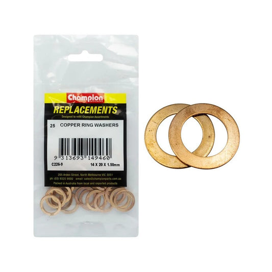 Grab Kit Refill - Washer Copper Fuel Injection 14 x 20 x 1.5mm Pk 25_93290152_C226-9