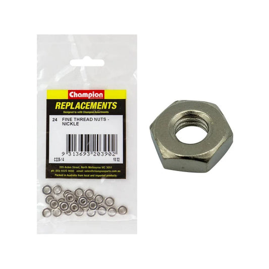 Grab Kit Refill - Nut Hex Head Nickel 10/32'' Pk 24_93290119_C228-14