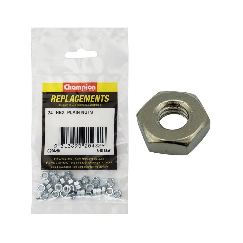 Grab Kit Refill - Nut Hex Head BSW 3/16'' Pk 24_93298076_C290-10