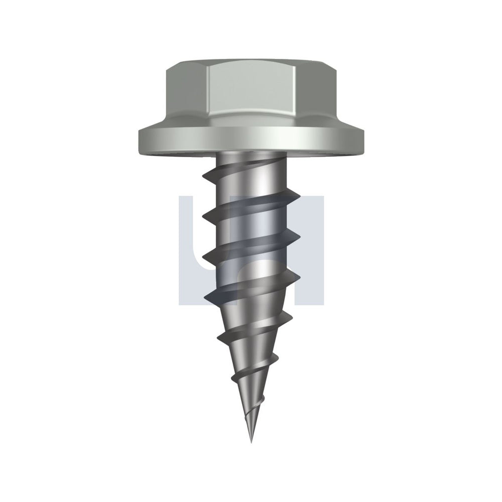 Needle Pt Sds Flg Hex Shale Grey (Gull Grey) -Cl4 As3566 #8-15 12 - Pk 100_40095726_TSGN4FH0815012