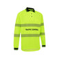 Shirt Traffic Control L/S Tape Polo Cotton/Poly 180gsm Yellow XL Workit_40113995_5004TCYXL