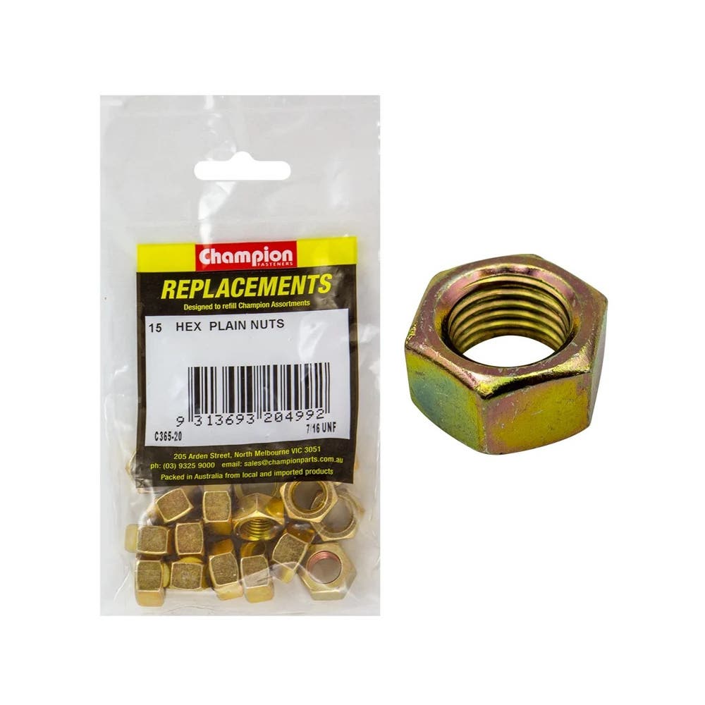 Grab Kit Refill - Nut Hex Head Grade 5 Zinc UNF 7/16'' Pk 15_93298053_C365-20