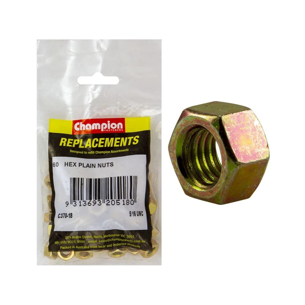 Grab Kit Refill - Nut Hex Head Grade 5 Zinc UNC 5/16'' Pk 60_234784_C370-18