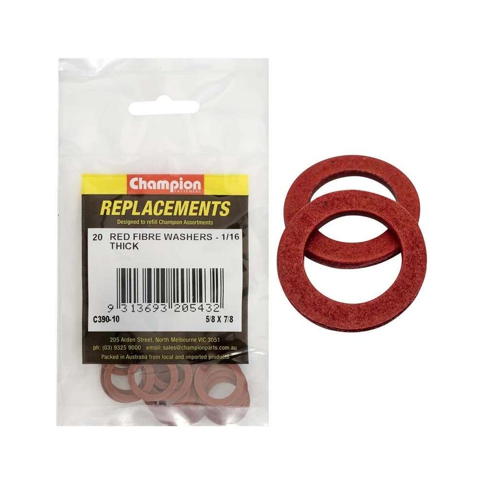 Grab Kit Refill - Washer Fibre 5/8 x 7/8 x 1/16'' Pk 20_259121_C390-10