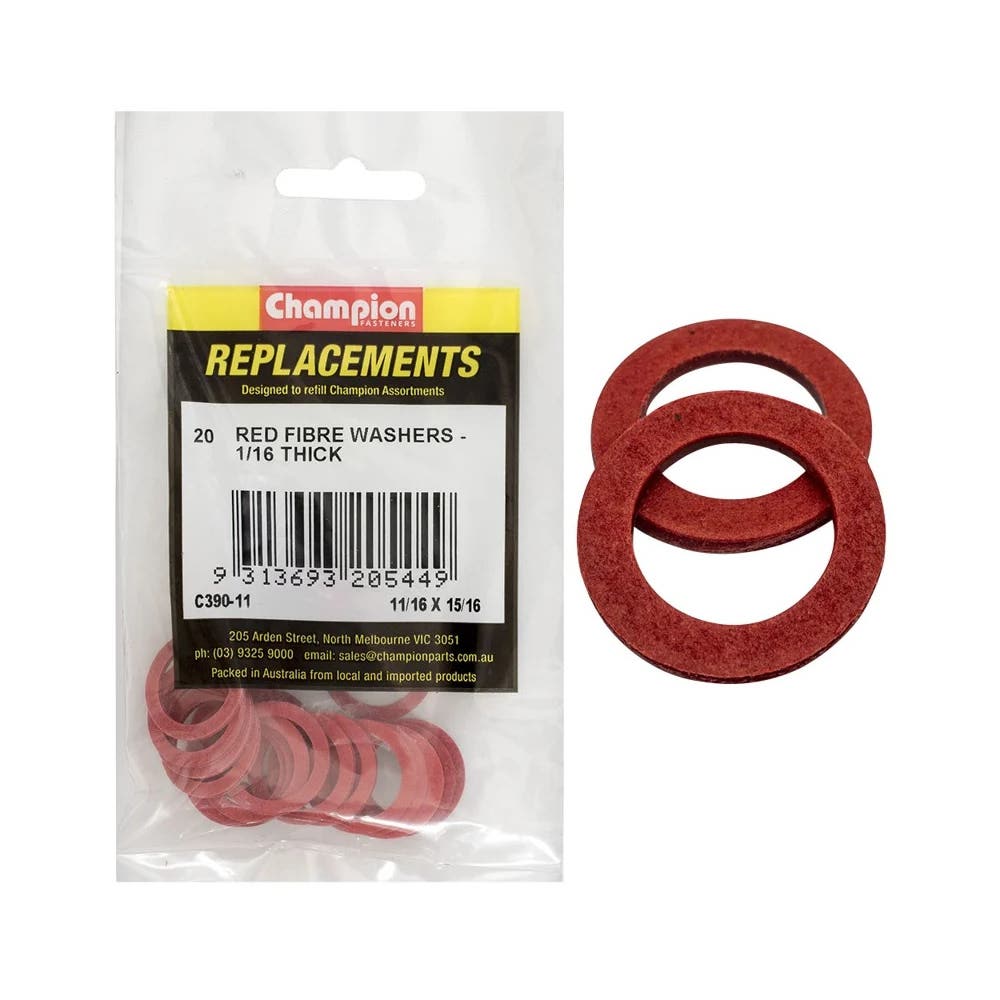 Grab Kit Refill - Washer Fibre 11/16 x 15/16 x 1/16'' Pk 20_259122_C390-11