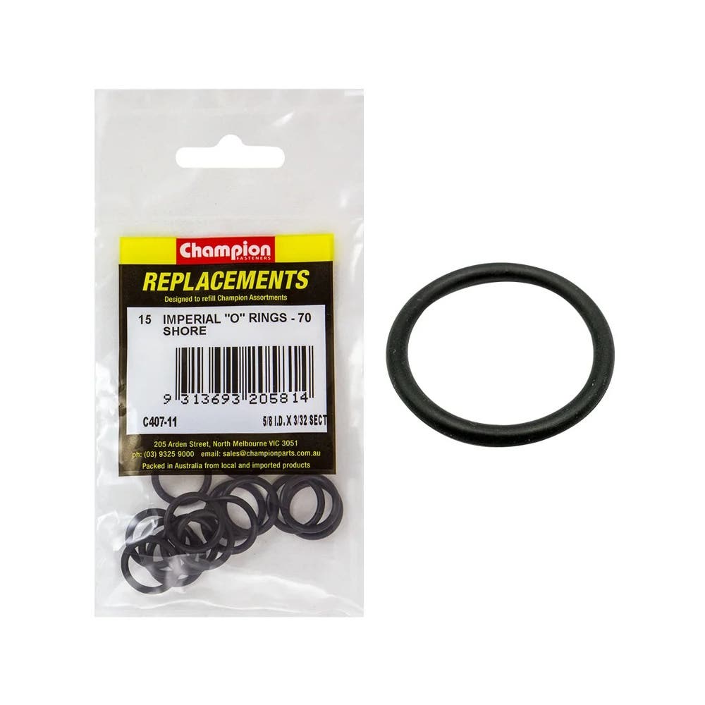 Grab Kit Refill - O-Ring 70 Shore Nitrile 5/8 x 3/32'' Pk 15_231778_C407-11