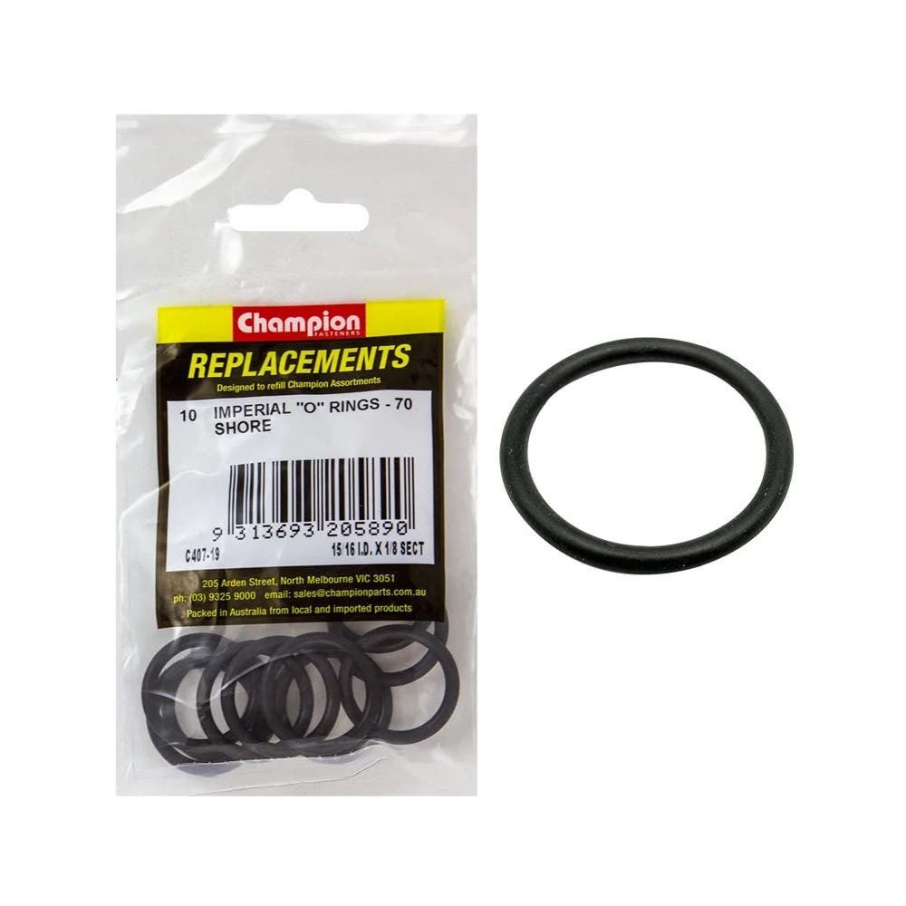 Refill Assortment Kit O-ring 15/16 X 1/8'' Champion Pk 10_403735_C407-19