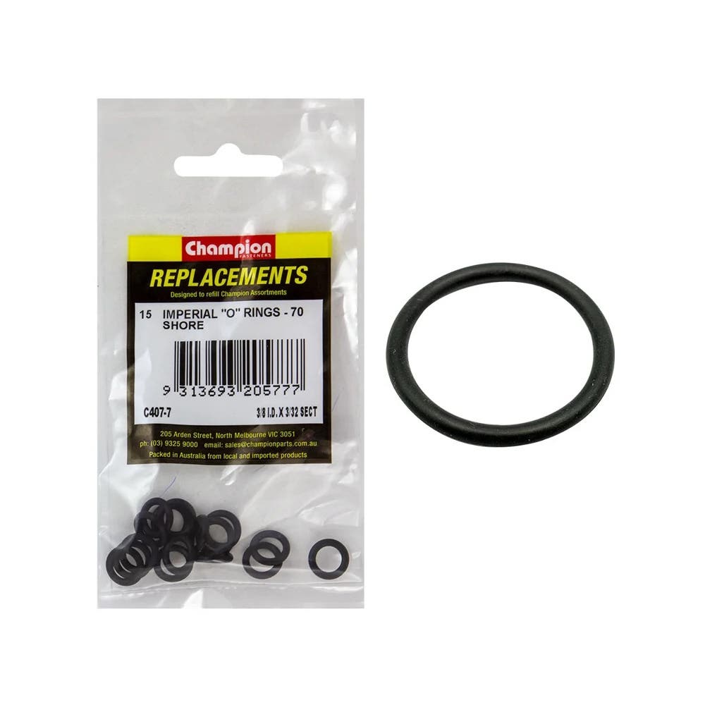 Refill Assortment Kit O-ring 3/8 X 3/32'' Champion Pk 15_403732_C407-7