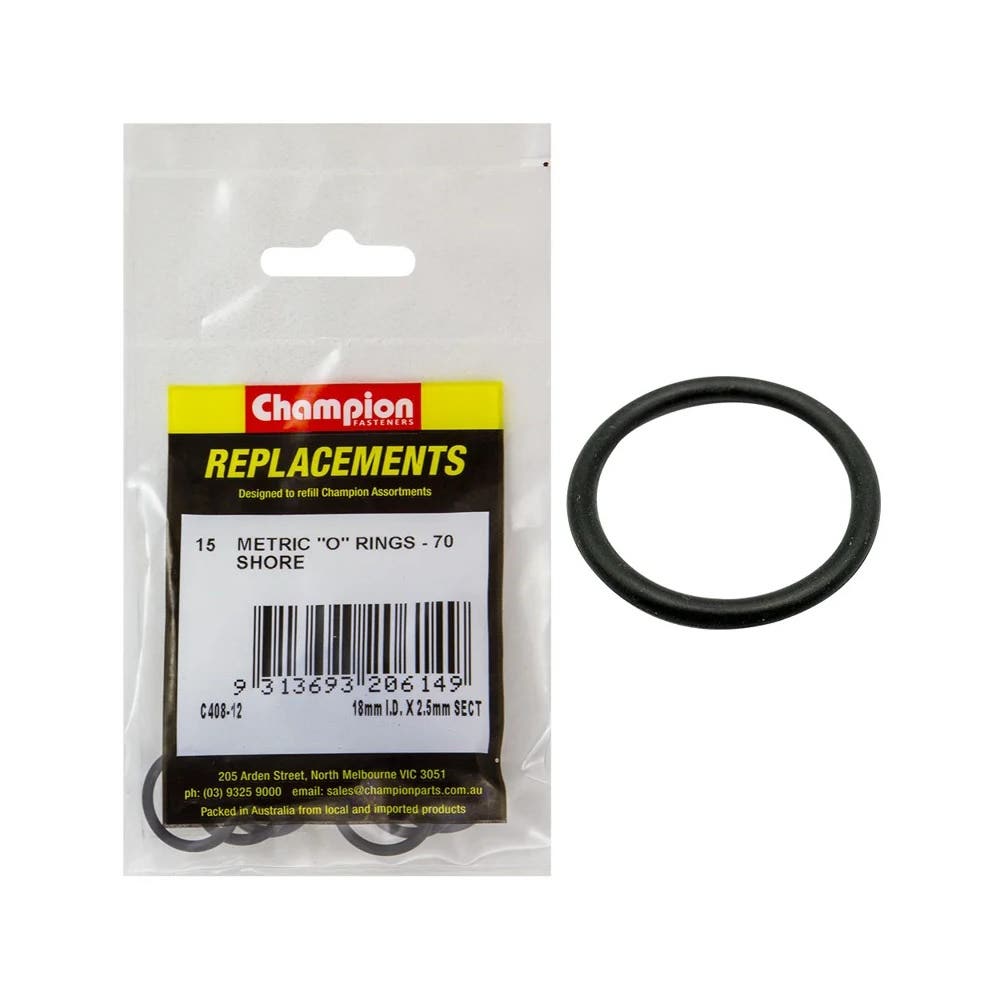 Grab Kit Refill - O-Ring 70 Shore Nitrile 18 x 2.5mm Pk 15_79921370_C408-12