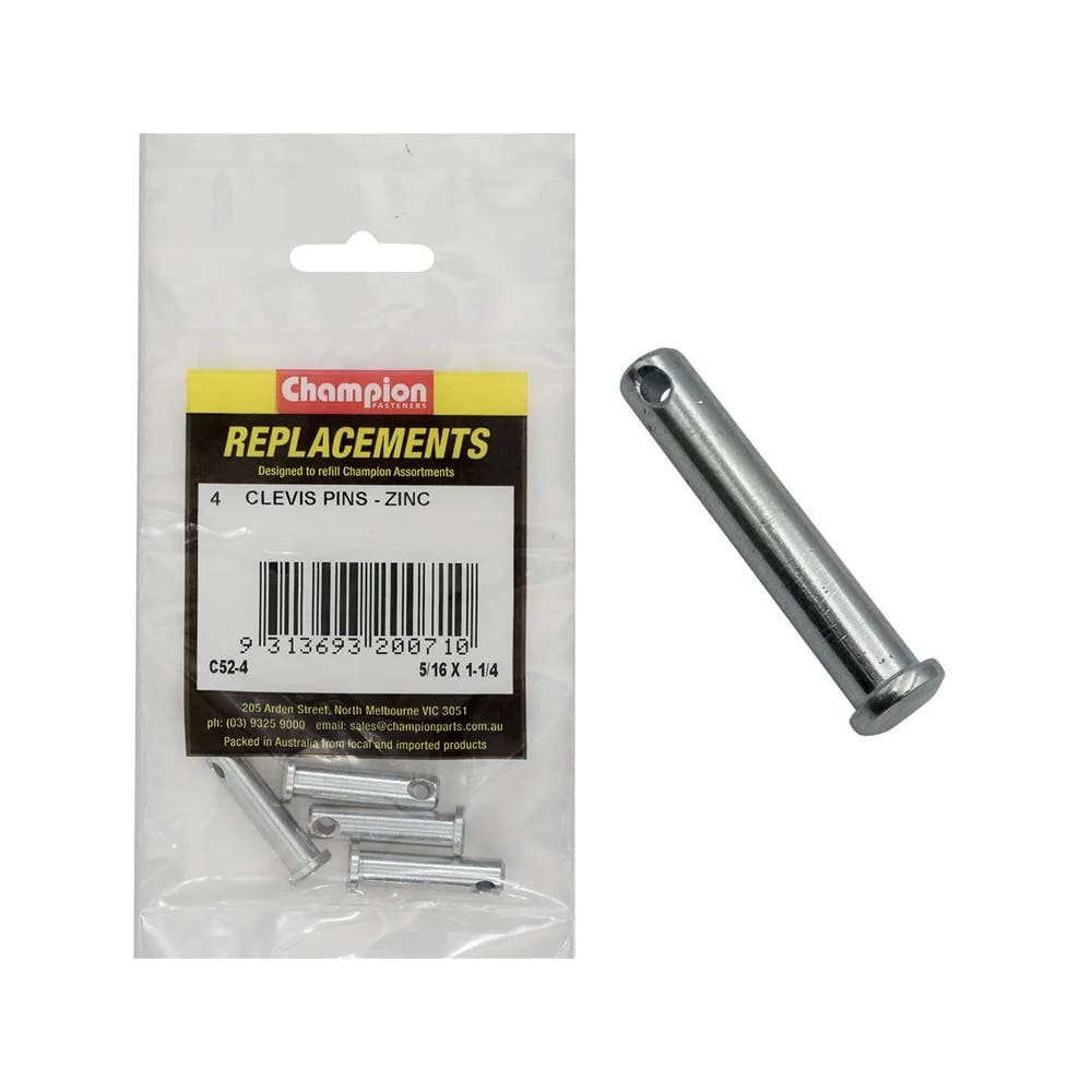 Grab Kit Refill - Pin Clevis Zinc 5/16 x 1-1/4'' Pk 4_79903700_C52-4