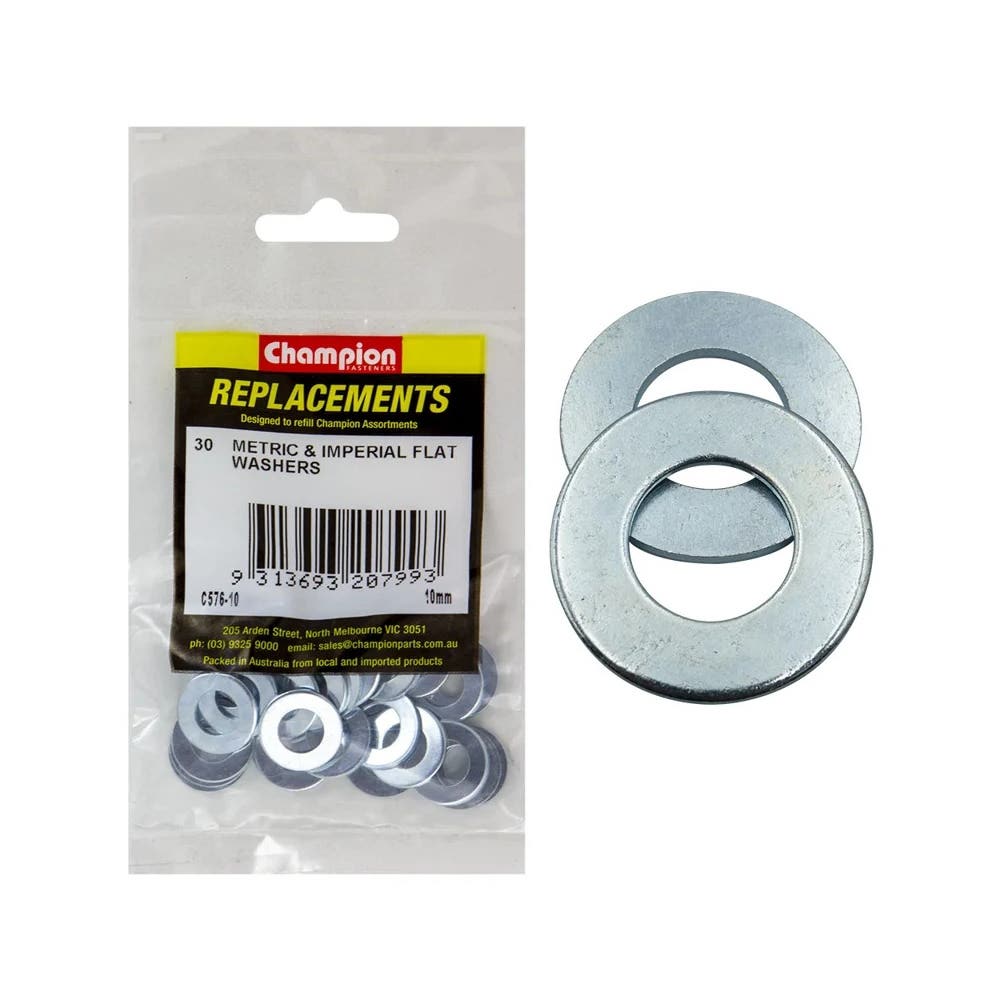 Grab Kit Refill - Washer Flat Zinc 10mm Pk 30_152582_C576-10