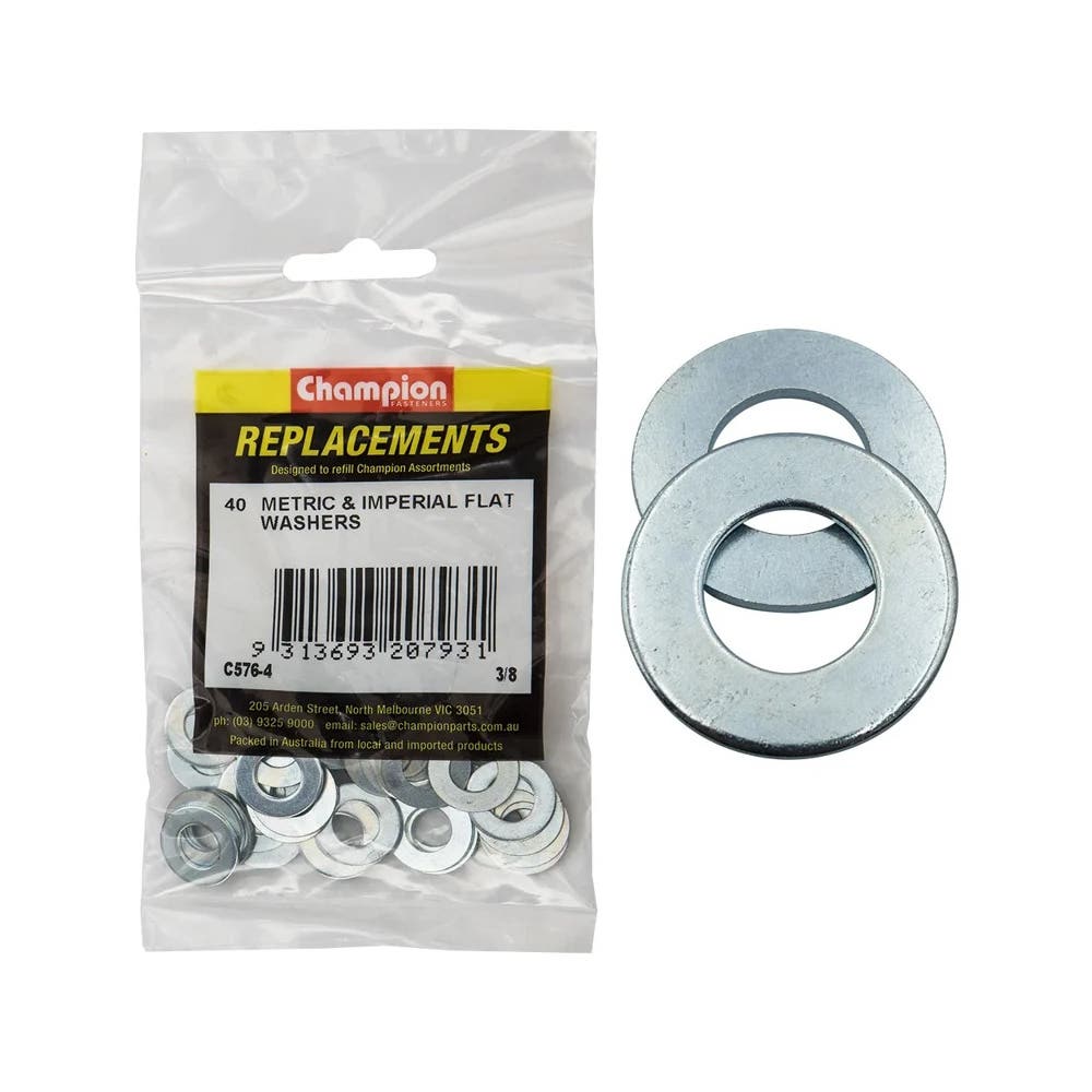 Grab Kit Refill - Washer Flat Zinc 3/8'' Pk 40_129819_C576-4