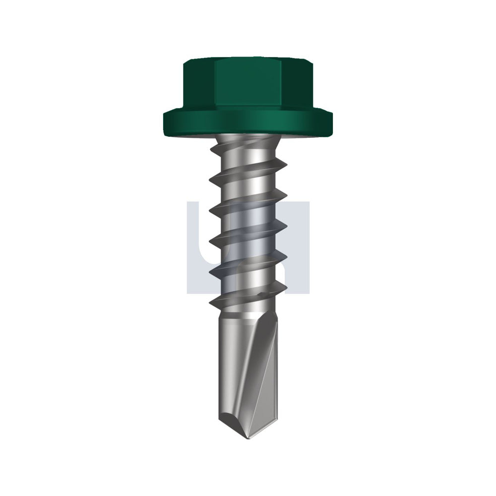 Sds Flg Hex Hd Cottage Green -Cl4 #14-10 25 - Pk 1000_40094407_TCGM4FH1410025