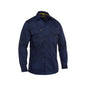 Shirt L/S 140gsm Poly/Cotton Stretch Vented L Navy BS6490 Bisley_40039167_BS6490_BPCTL