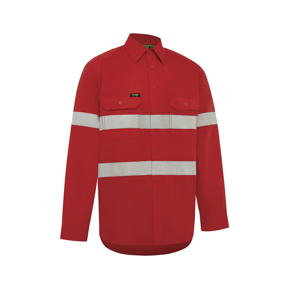 Shirt L/S Lightweight Hi-Vis Red Taped Medium 155gsm_598414_2013RM