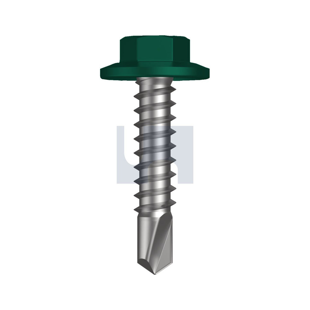 Sds Flg Hex Hd Cottage Green -Cl4 #12-14 25 - Pk 1000_40094403_TCGM4FH1214025