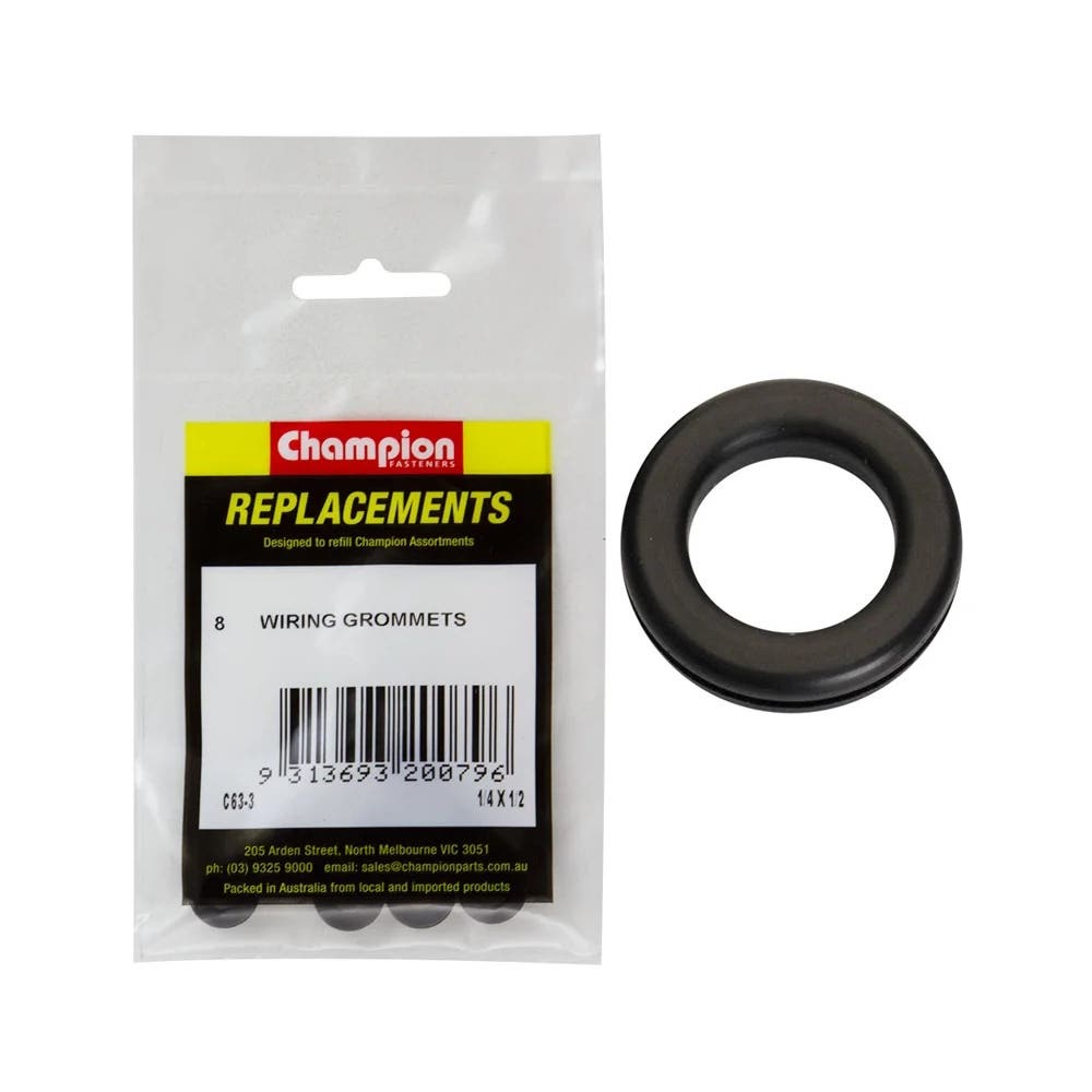 Grab Kit Refill - Grommet Wiring Rubber 1/4 x 1/2'' Pk 8_121114_C63-3