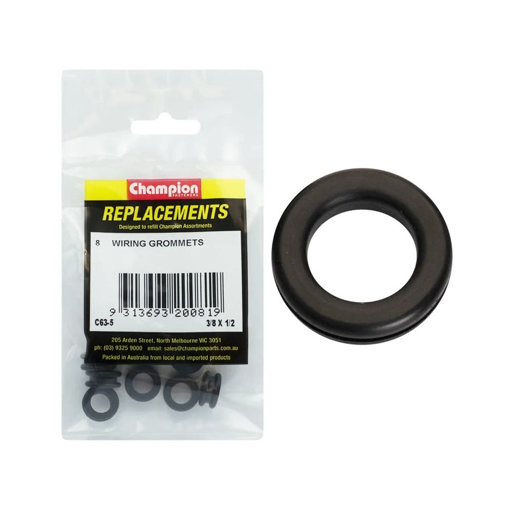 Grab Kit Refill - Grommet Wiring Rubber 3/8 x 1/2'' Pk 8_121115_C63-5