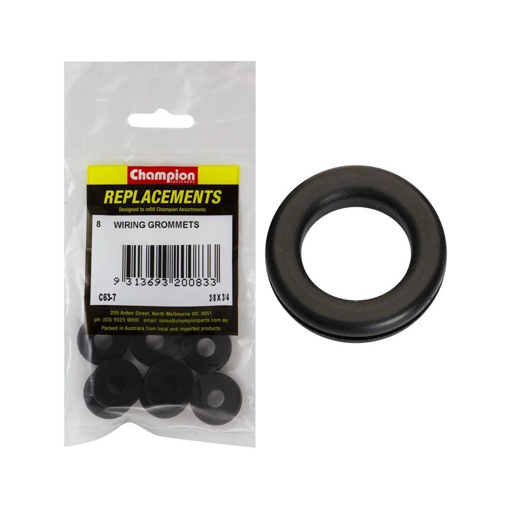 Grab Kit Refill - Grommet Wiring Rubber 3/8 x 3/4'' Pk 8_98889790_C63-7