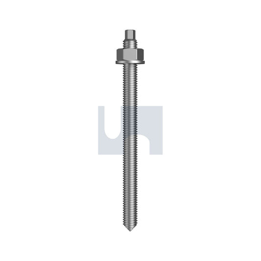 Rod Chem Anchor Kit (Ext Hex) HDG Hec/Cl 5.8/Chisel Point M16 350 - Pk 10_40088518_MCA58GPM160350H