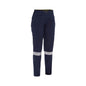 Pant Womens Cargo 200gm Poly/Cott Stretch Vented Taped 24 Navy/Orange BPCL6_40039129_BPCL6150T_NVOR24