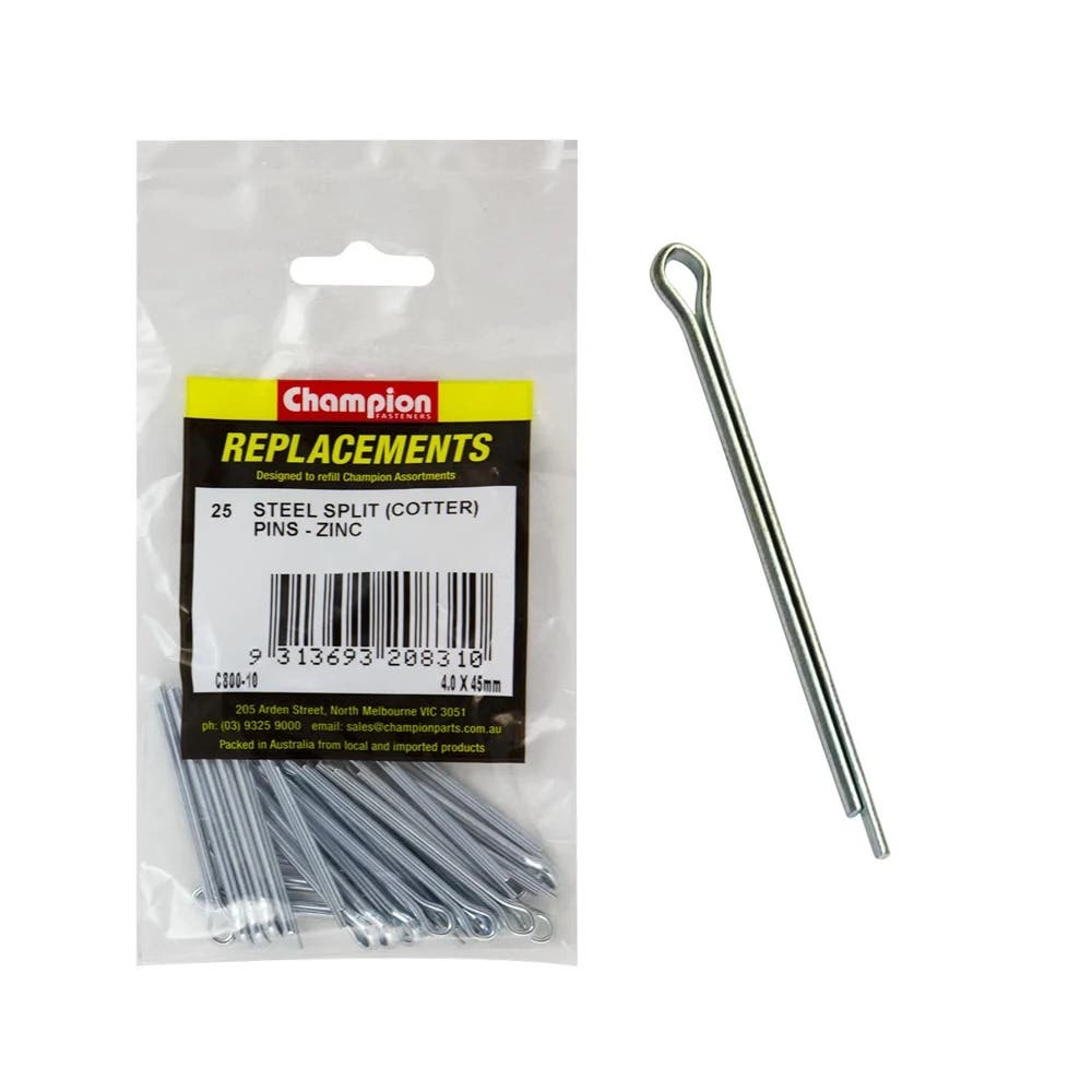 Grab Kit Refill - Pin Split Zinc 4.0 x 45mm Pk 25_244994_C800-10
