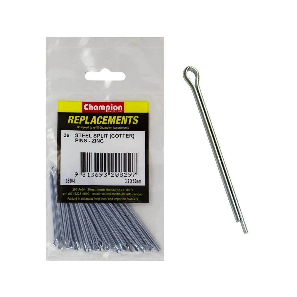 Grab Kit Refill - Pin Split Zinc 3.2 x 50mm Pk 36_213180_C800-8