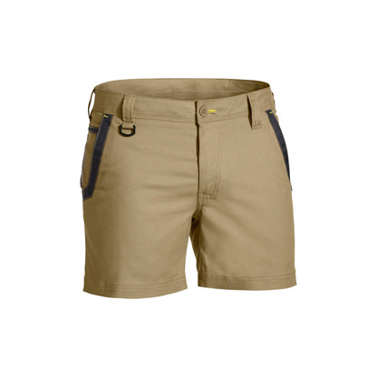 Short Stretch Cotton 280gsm Khaki 107R Bisley_40115077_BSH1121_BCDRR07