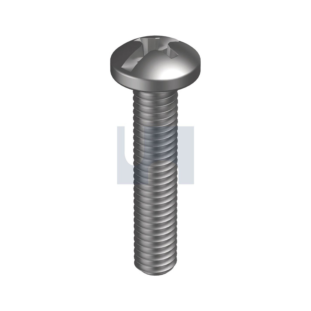 Metal Thread Pan Combi ZP As1427:1996/Mild Steel M8 25 - Pk 100_40092984_MSMSZPCM080025