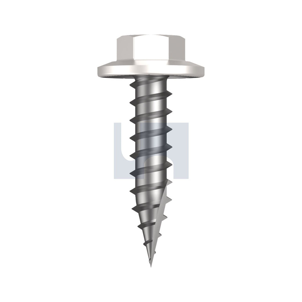 Type 17 Flanged Hex Dover White - Cl4 As3566 #12-11 25 - Pk 500_40094685_TDWW4FH1211025