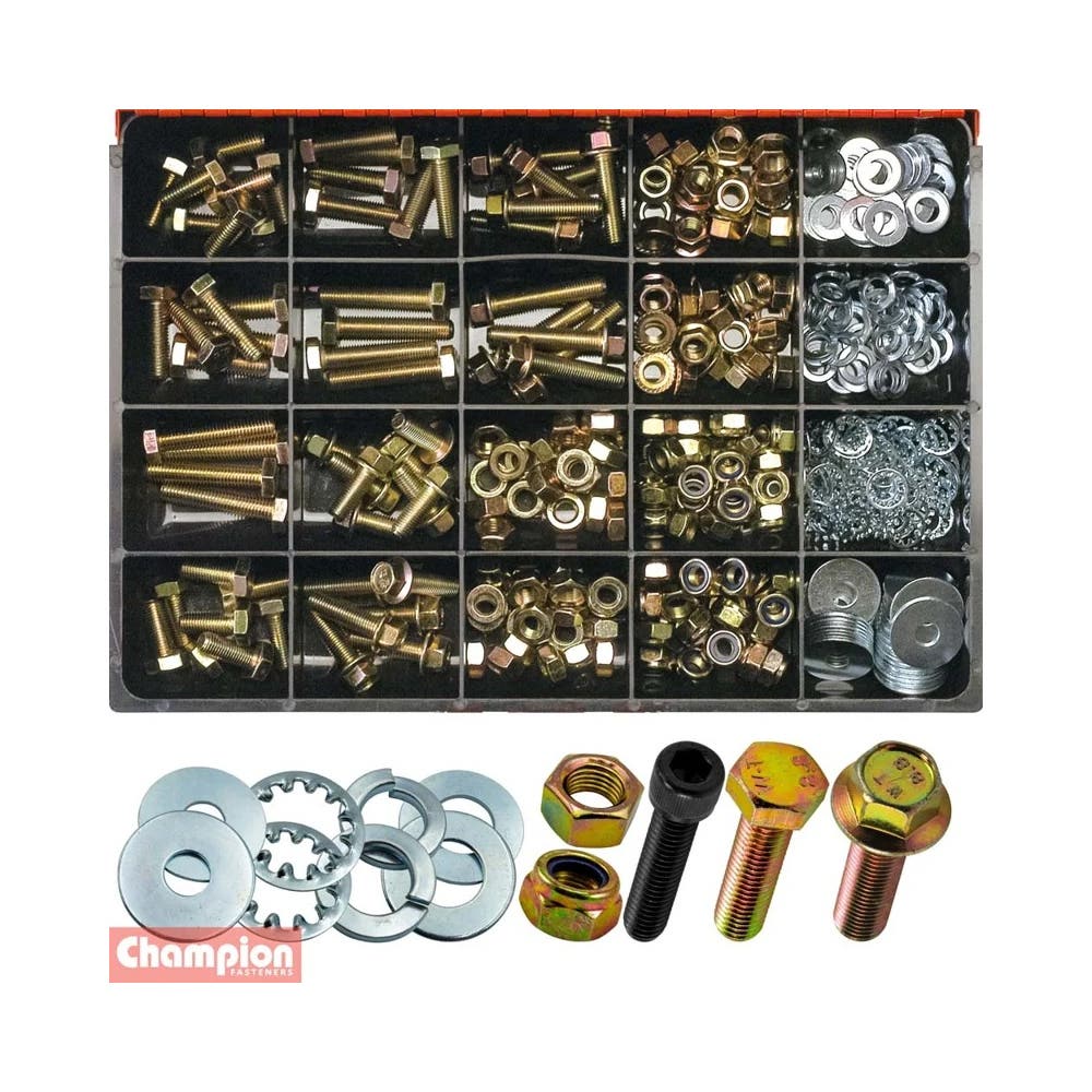Grab Kit Bolt + Nut 10mm 401 Piece Champion CA2210_194822_CA2210