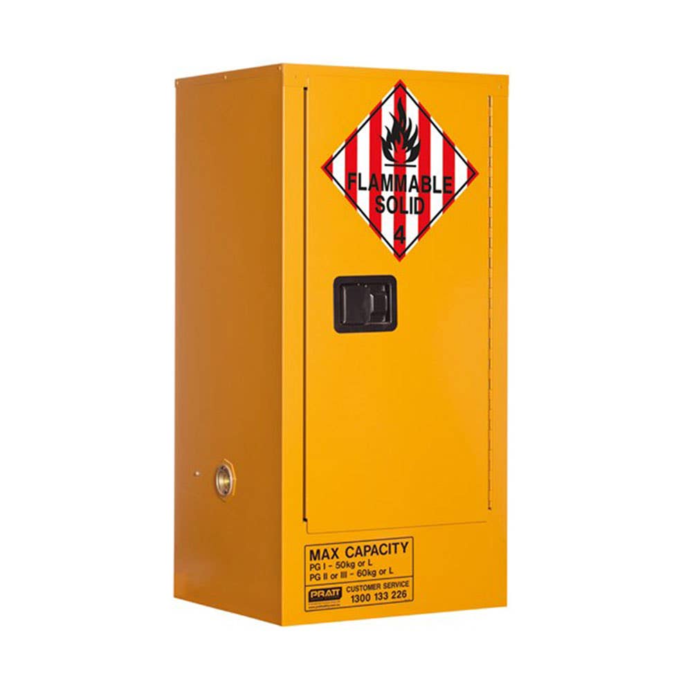 Class 4 Dangerous Goods DG Storage Cabinet 1 Door 2 Shelf 60L 40040681 5517AC4