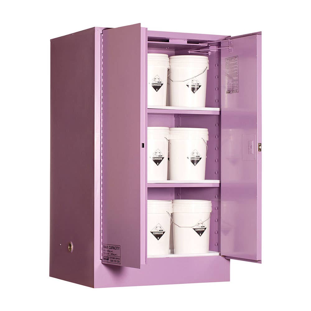Corrosive Substance Class 8 Storage Cabinet 3 Shelf 425L 246646 5590ASPH