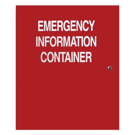 Hazmat Emergency Information Cabinet 500 x 600 x 100mm 90160401 PHAZCAB