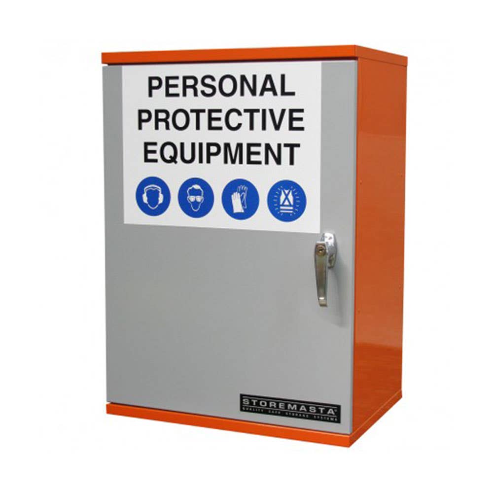 PPE Storage Cabinet Single Small Door 3 Shelves 206636 SPP7