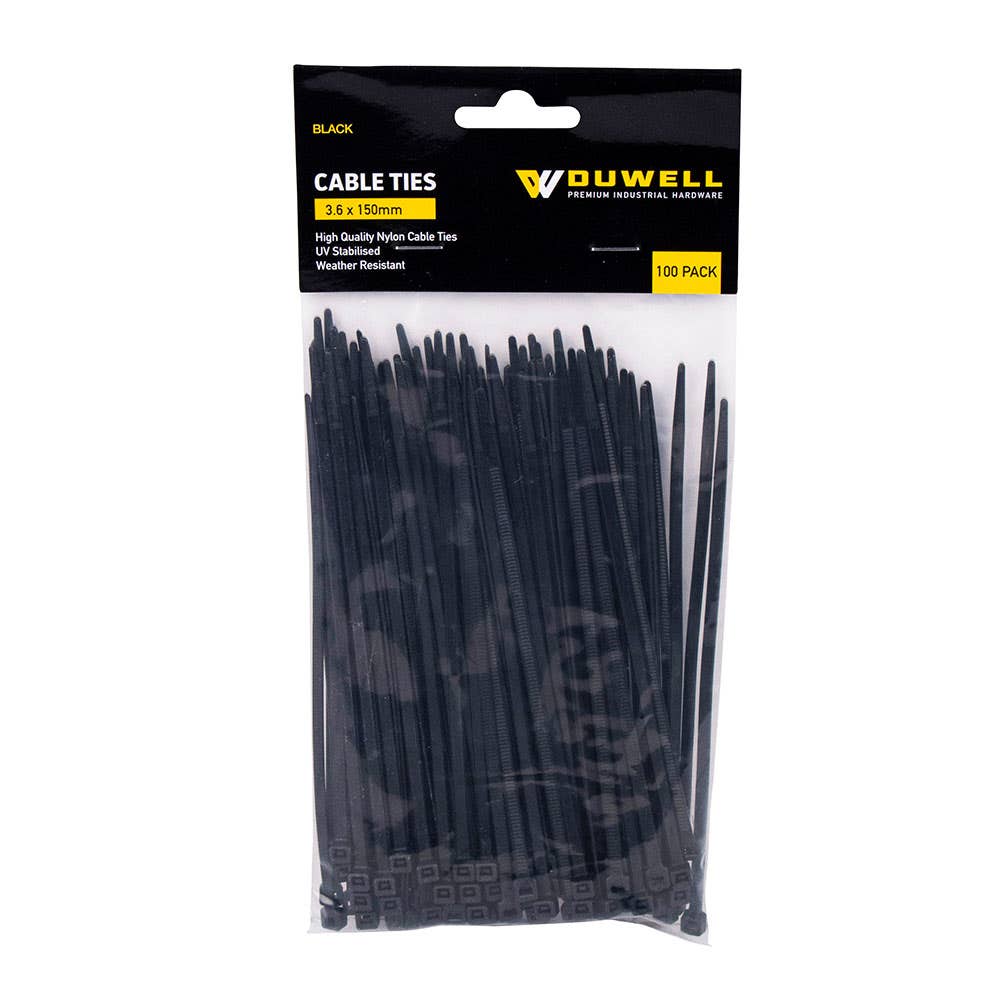 UV Resistant Cable Tie 150 x 3.6mm 100 Pk 35600203 CTB36150