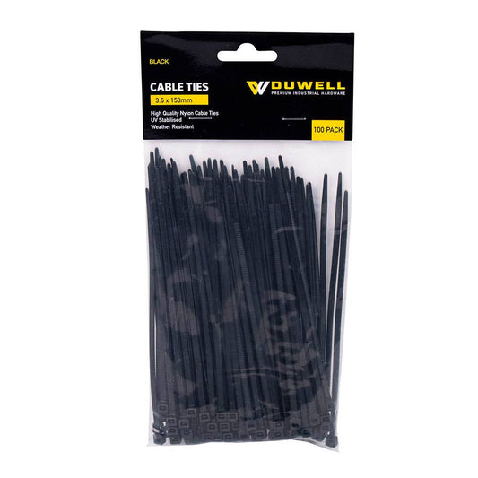 UV Resistant Cable Tie 150 x 3.6mm 100 Pk 35600203 CTB36150