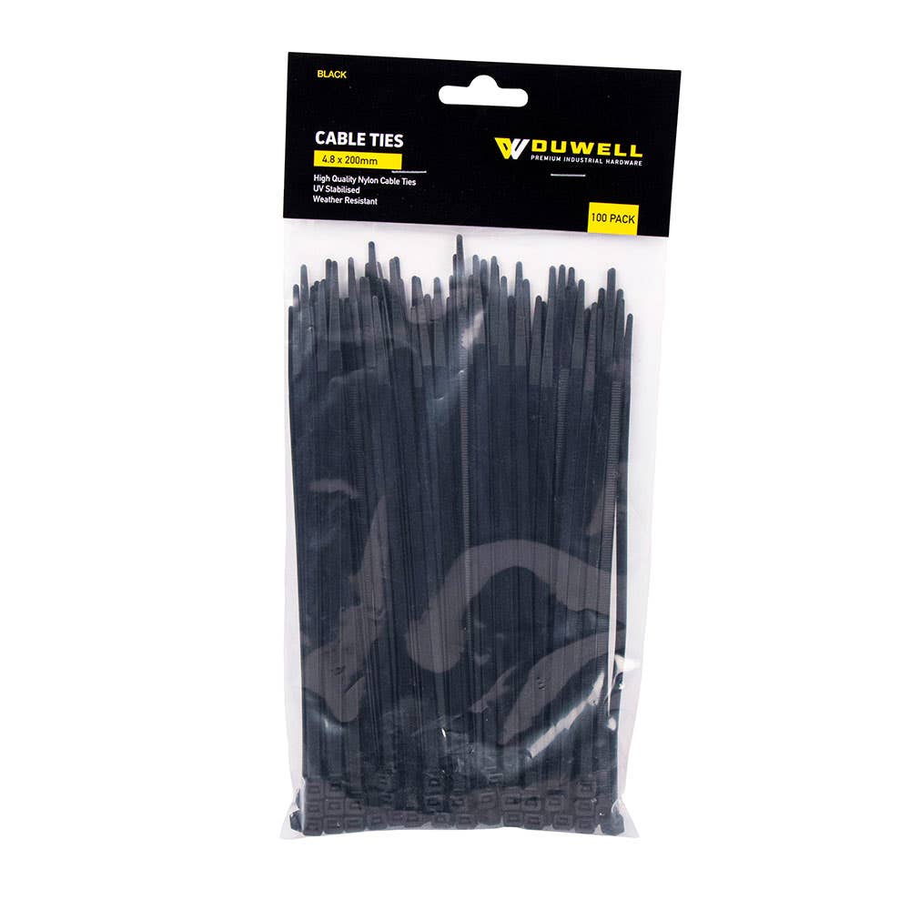 UV Resistant Cable Tie 200 x 4.8mm 100 Pk 35600207 CTB48200