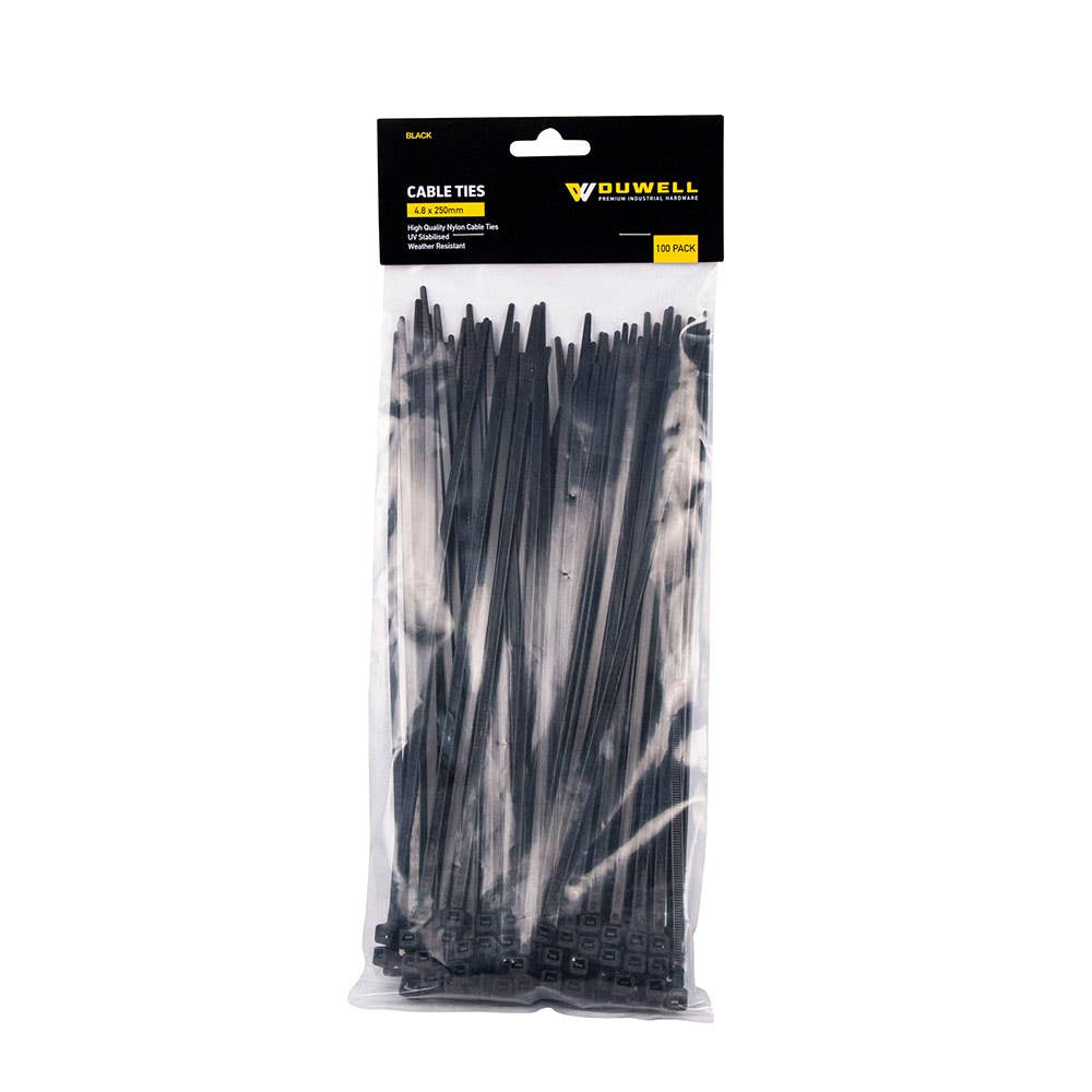 UV Resistant Cable Tie 250 x 4.8mm 100 Pk 35600208 CTB48250
