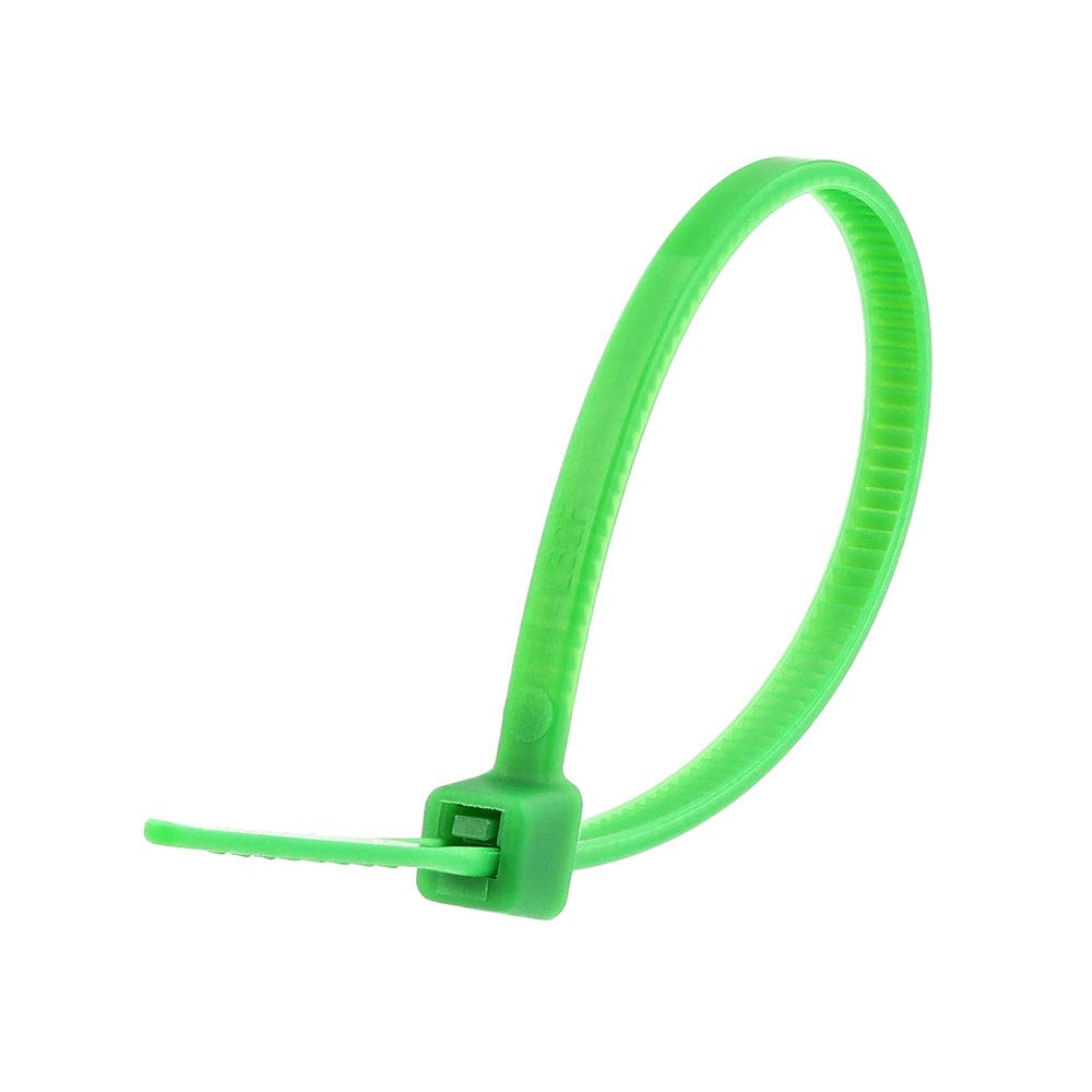 Cable Tie Nylon Green 200 x 4.6mm Pk 100 95360034 CV200G
