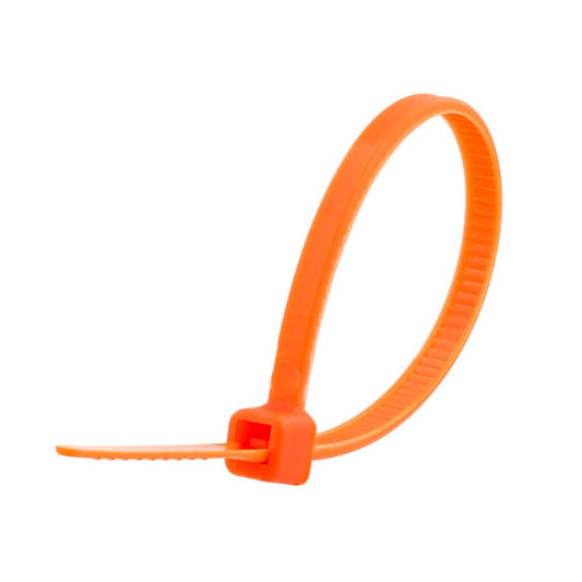 Cable Tie Nylon Orange 150 x 3.6mm Pk 100 95360308 CV150O