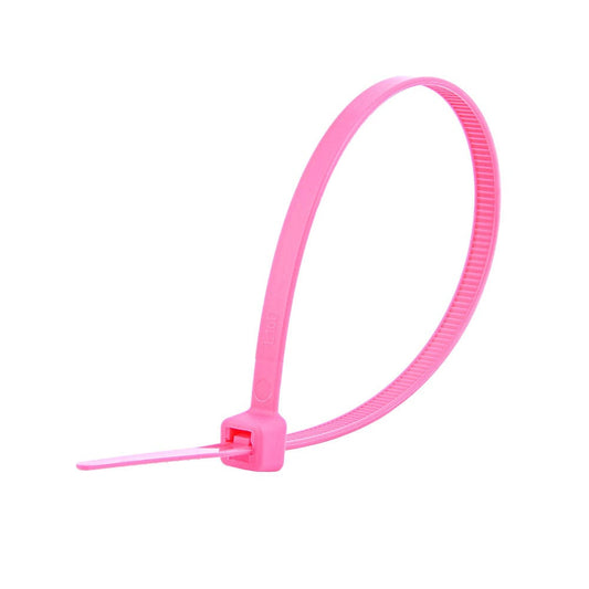 Cable Tie Nylon Pink 200 x 4.8mm Pk 100 95360042 CV200PNK