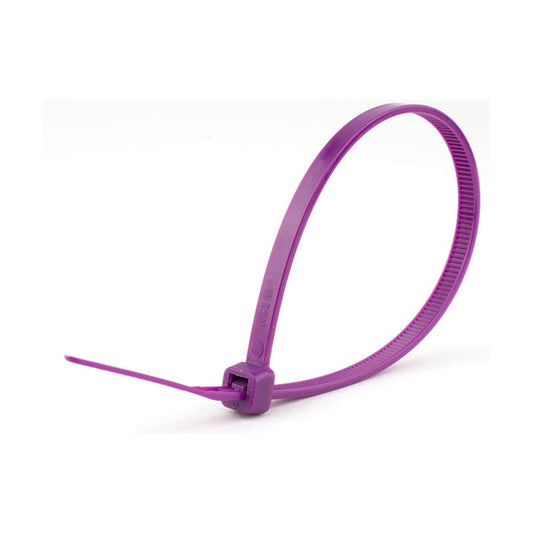 Cable Ties 200mm 4.8mm Purple Pk 100 186462 CV200purple