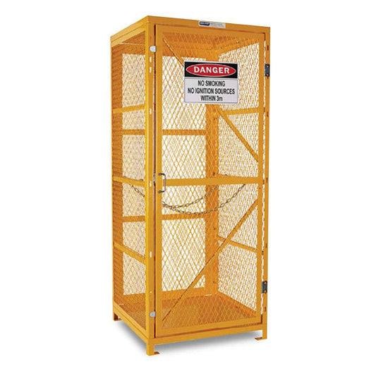 Gas Cylinder Storage Cage Flat Pack 9 Capacity 280322 PSGC9V-FP